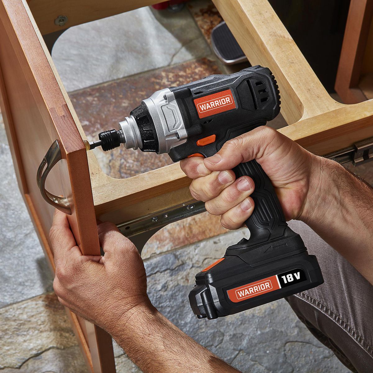 18V Cordless 1/4 in. Hex Impact Driver Kit with Battery and Charger D29505
