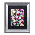 Night Garden Black Matte Silver Frame D198712