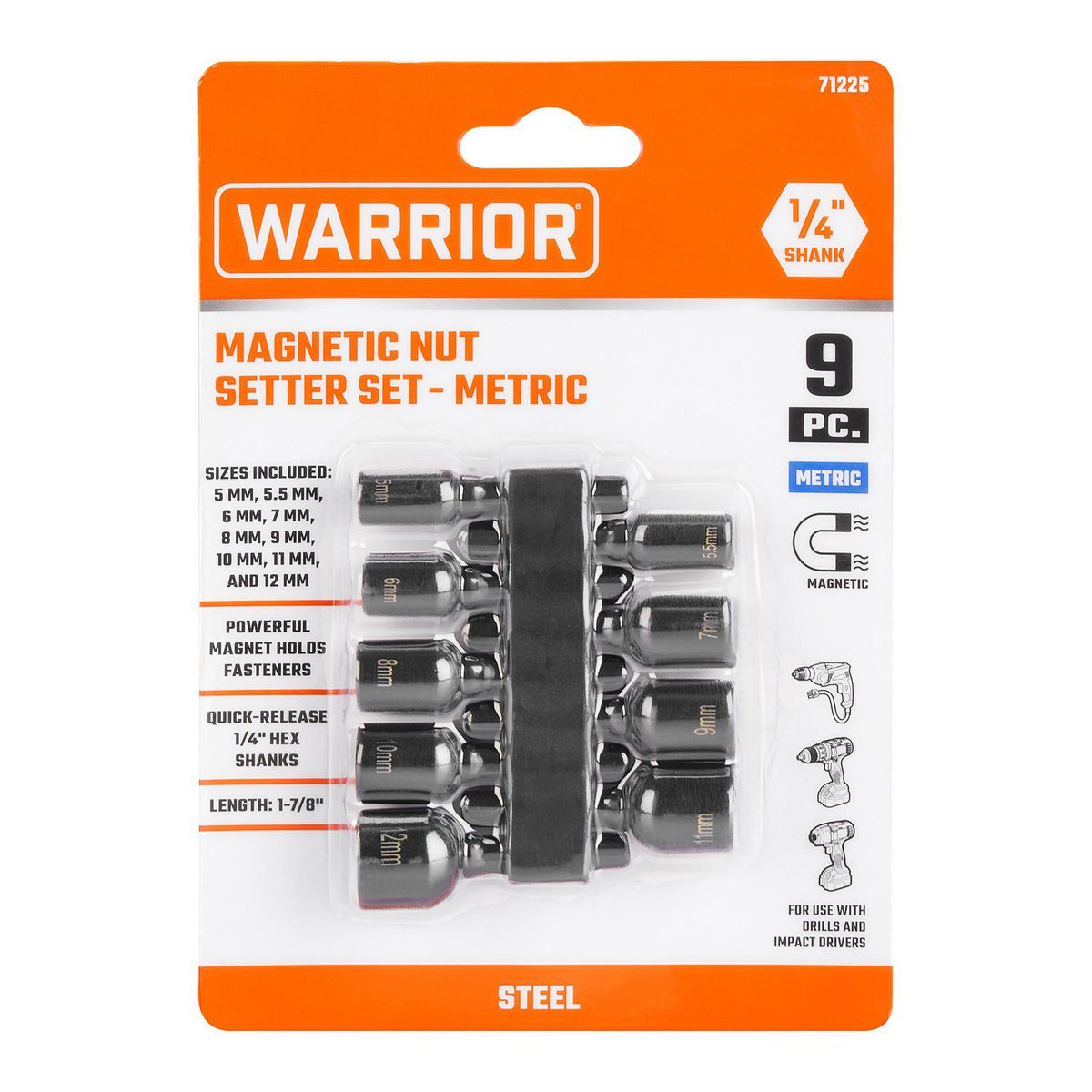 Magnetic Nut Setter Set, 9-Piece O14951