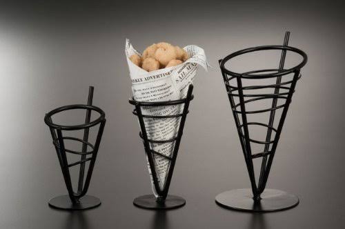 Mini Wrought Conical Basket A8678