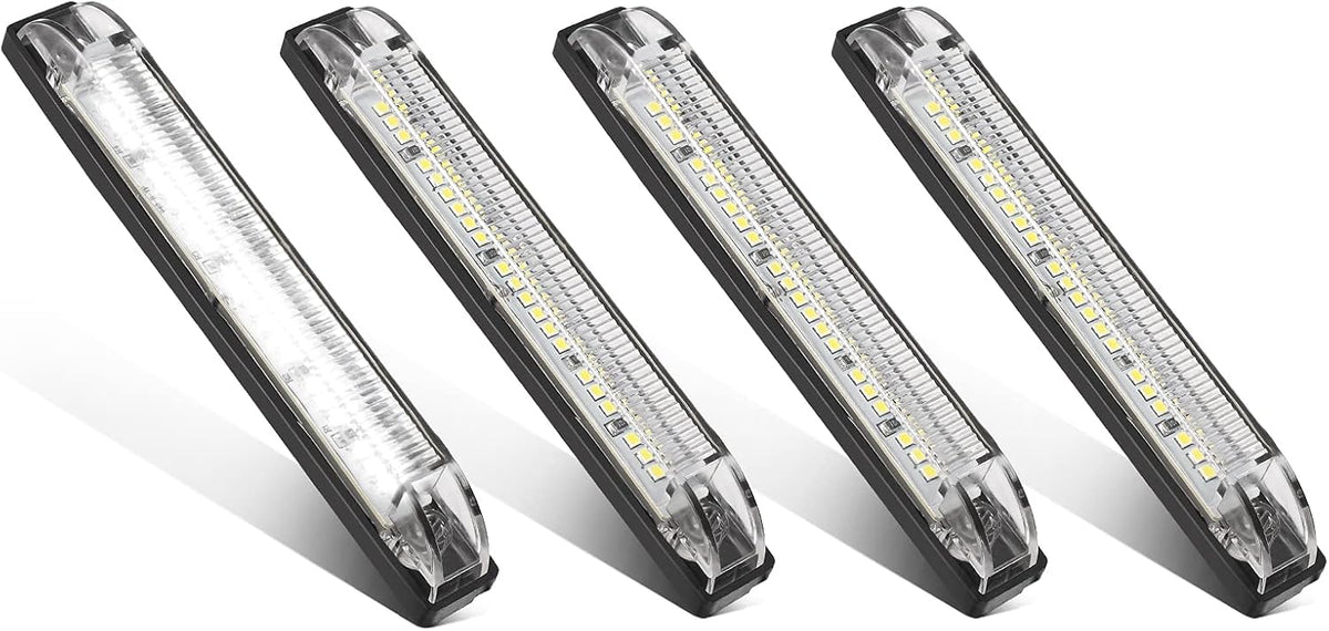 White LED Utility Strip Surface Mount Marker Lights Pack of 2 I55575