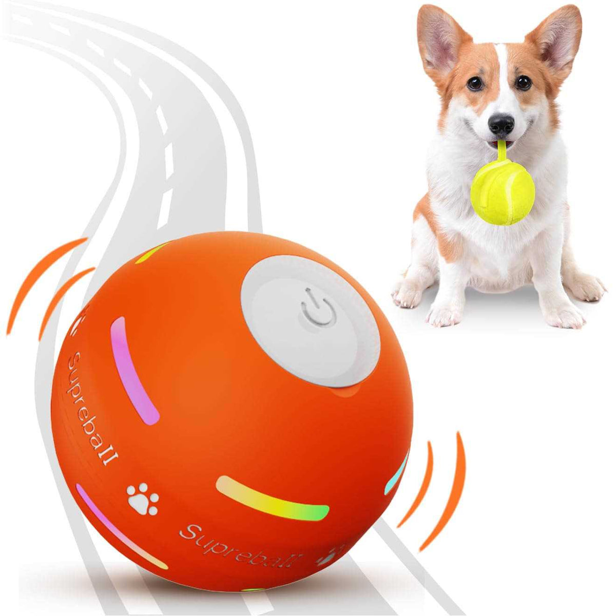 Interactive Durable Motion Activated Automatic Rolling Dog Ball Toys M25479