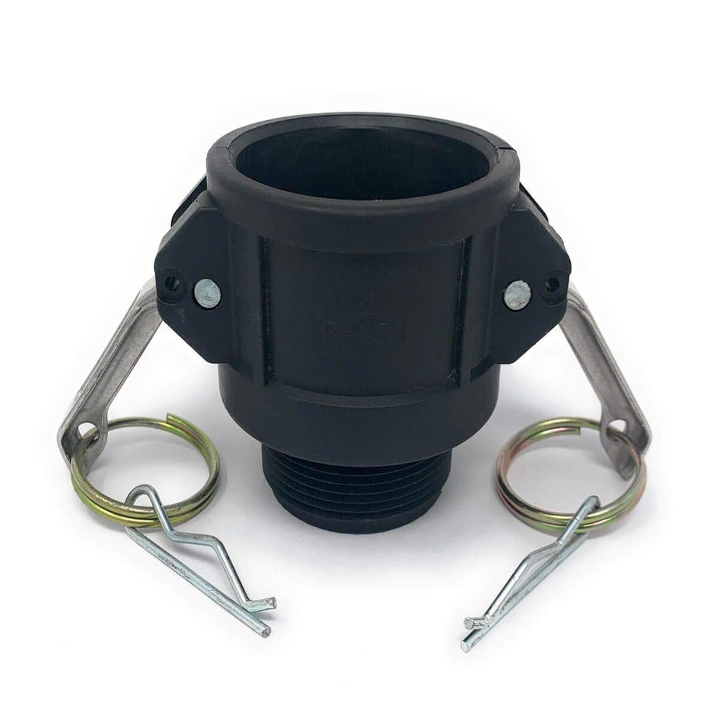 1-1/2 Female Camlock x 1-1/2 Male NPT Poly Cam Lock Fitting Pack of 2 U555