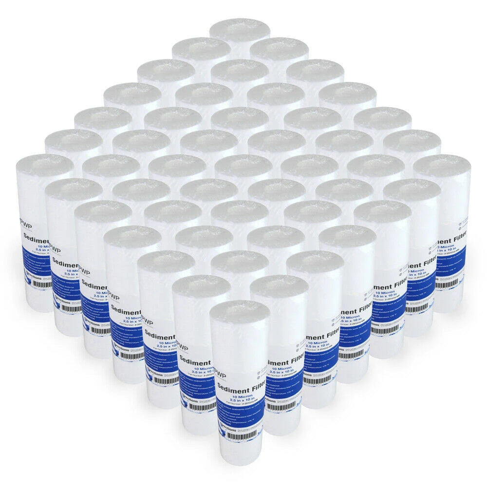 50 Pack 10 Micron Sediment Water Filter Cartridges S332459