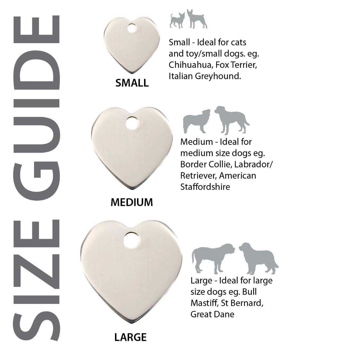Heart Pet ID Dog Tags G9508