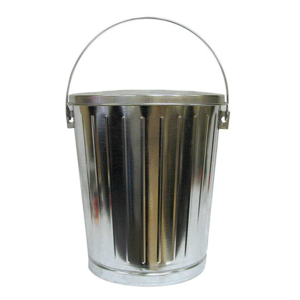 Galvanized Steel Seed Can with Lid A271339