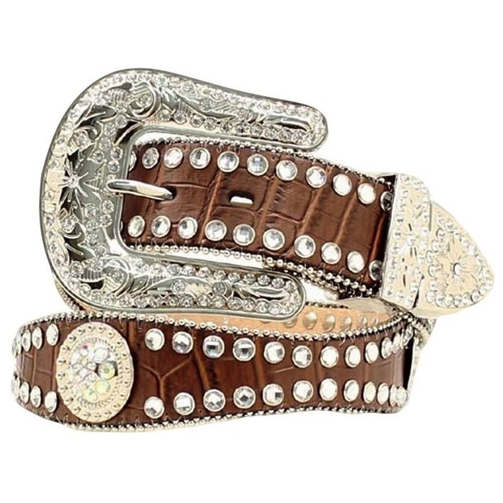 Brown Croc Print Belt G102085