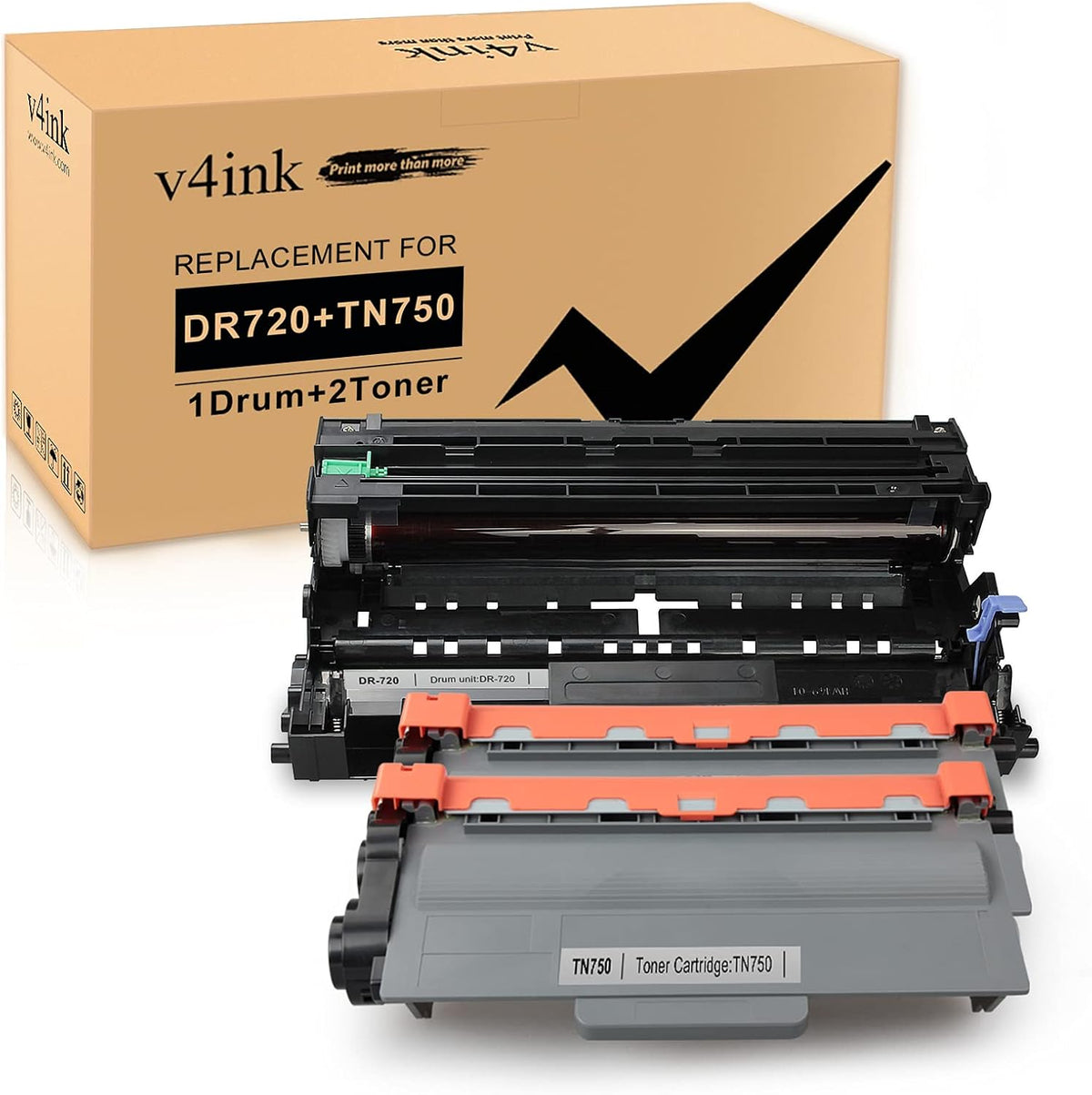 Compatible Toner Cartridge and Drum Set 1 Drum + 2 Toners F7117