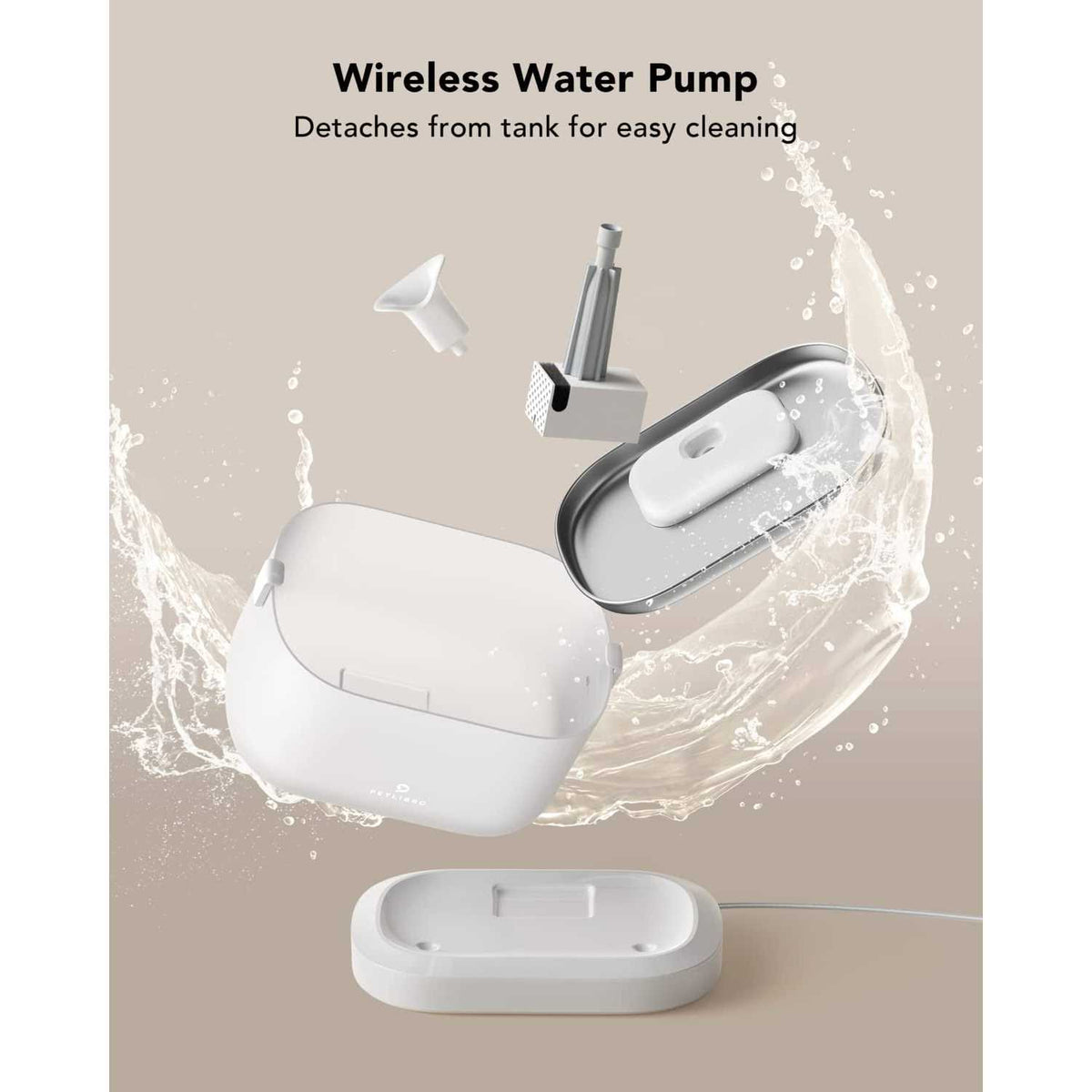 Cat Water Fountain with Wireless Pump 2.5L Q1233