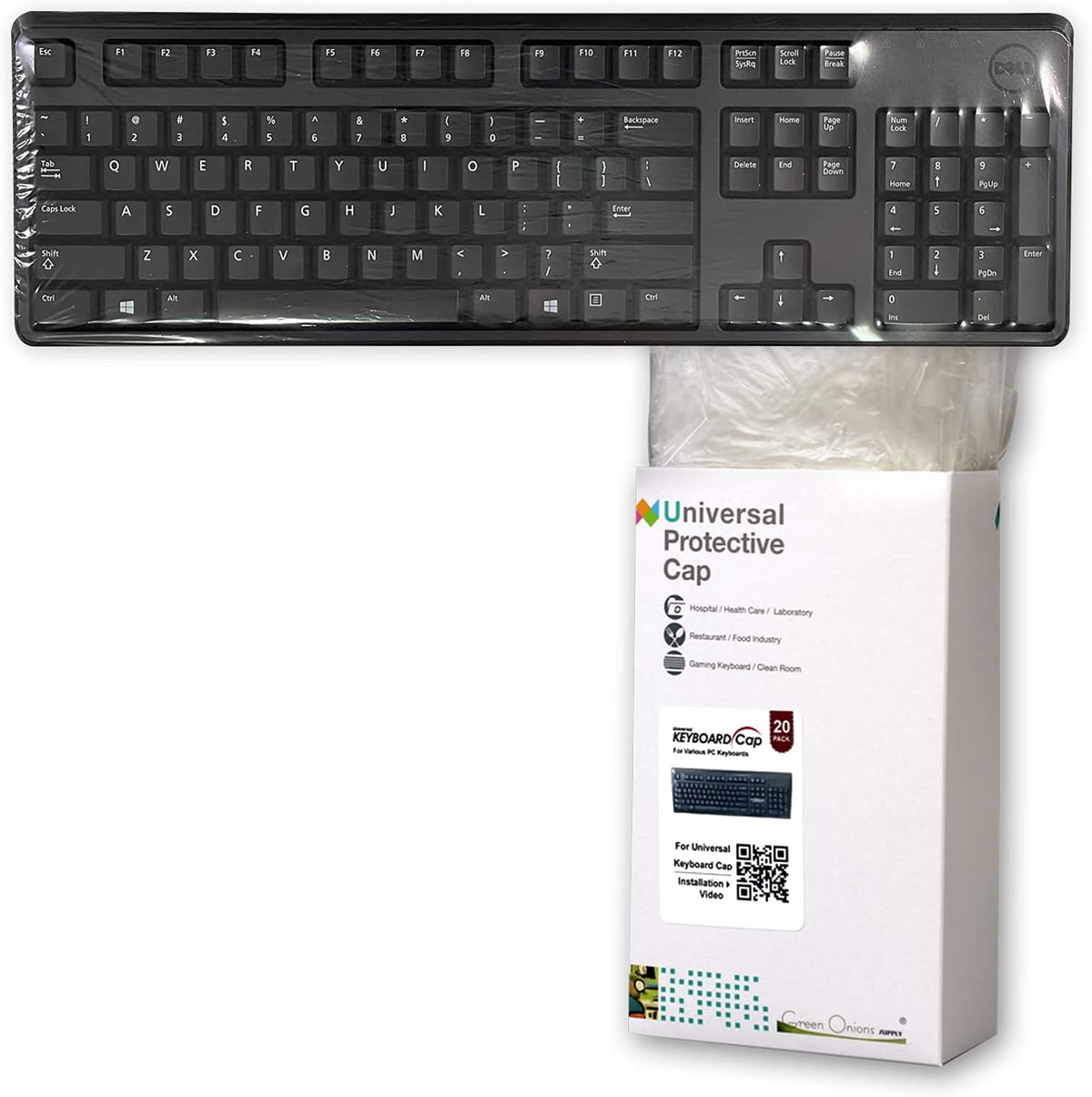 20 Pack Universal Flat Keyboard Cap Cover T79908