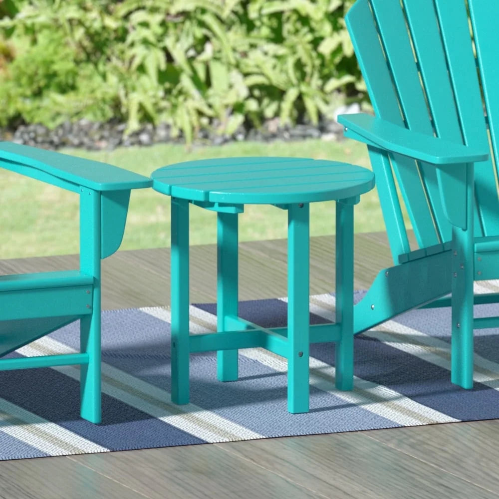 18 Inch Round Plastic Outdoor Patio Side Table T612