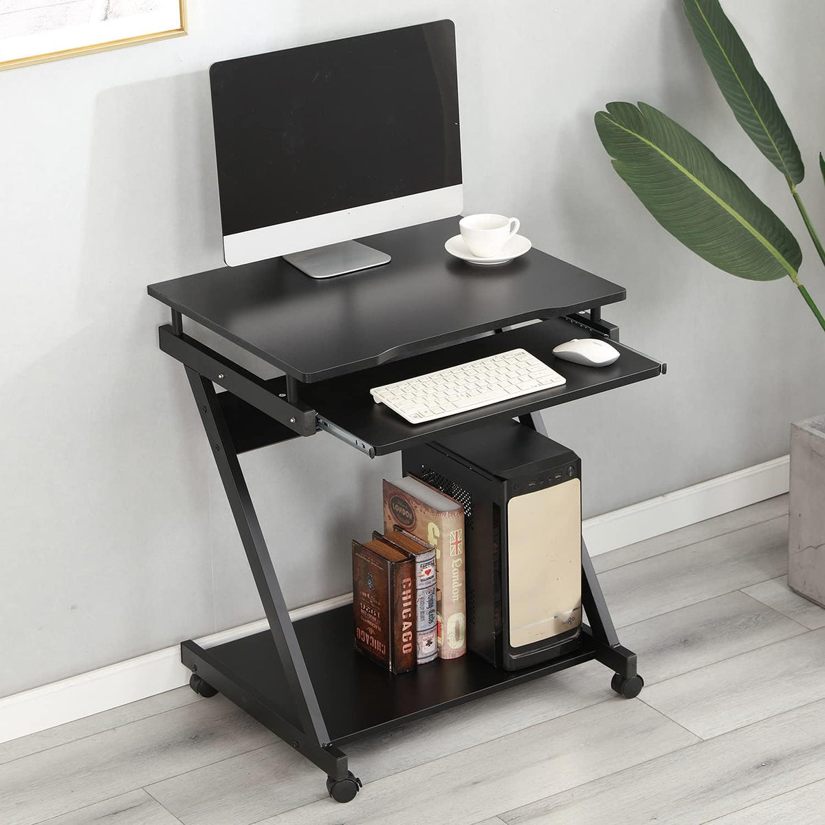 Mobile Laptop Cart with Keyboard Tray Q49972