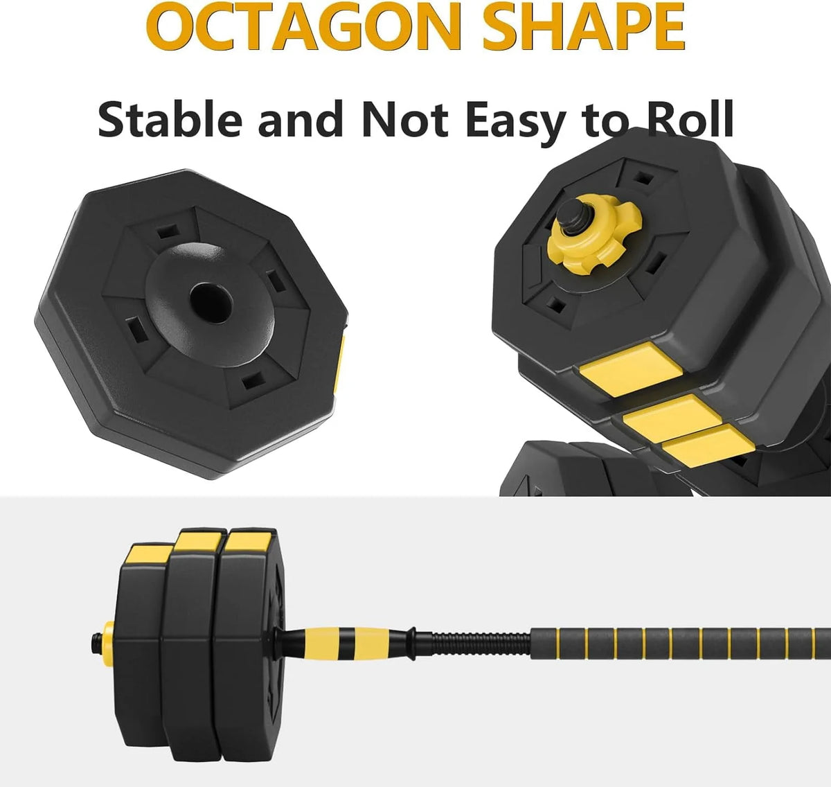 Adjustable Dumbbells Set 55LB 3 in 1 L5125