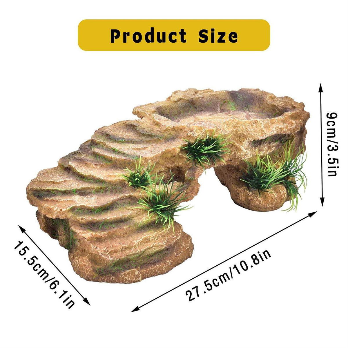 Resin Turtle Basking Platform Aquarium Decorations M4052