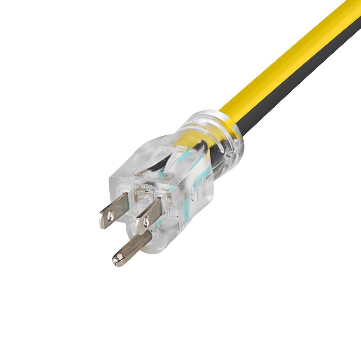 100 ft. 12/3 Gauge Multiple Outlet Extension Cord with Indicator Light, Yellow, Black T510