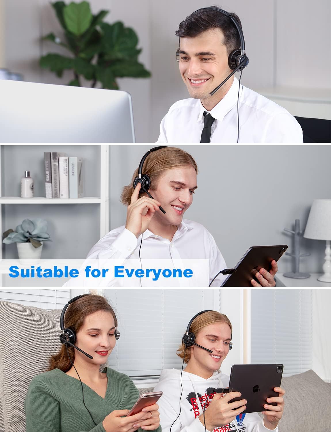 USB Headset with Microphone Wired Computer Headset G637