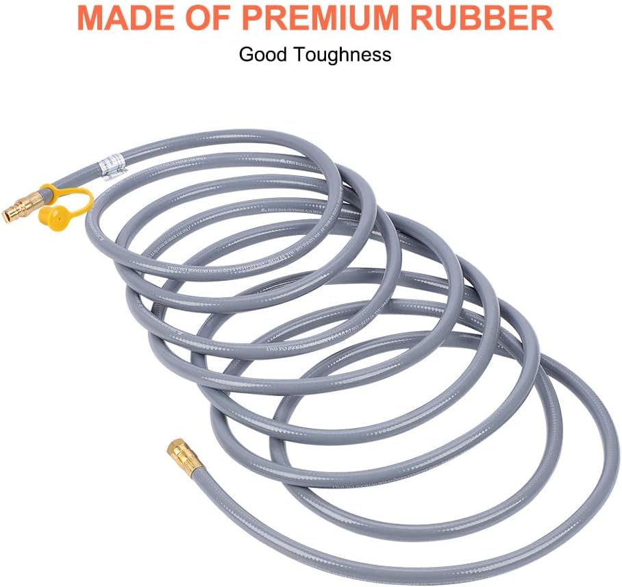 24 Feet 3/8 Inch Natural Gas Grill Hose with Quick Connect Y992