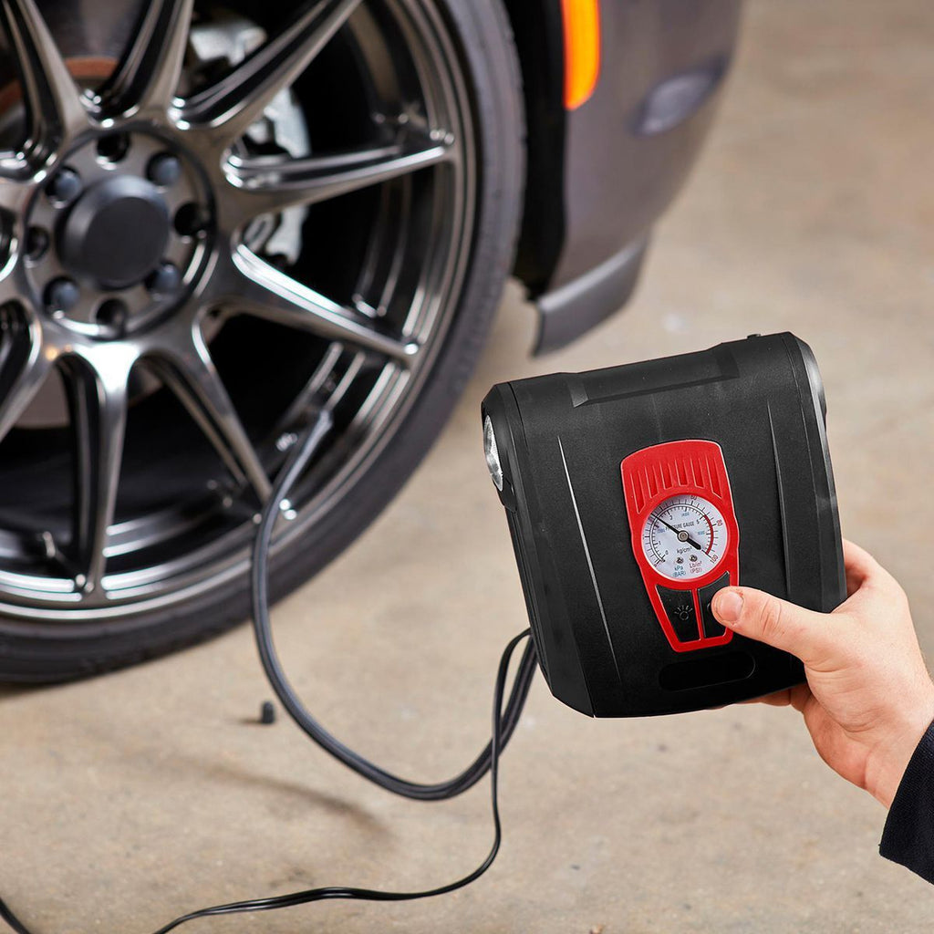 12V Portable Tire Inflator with LED Light V453083