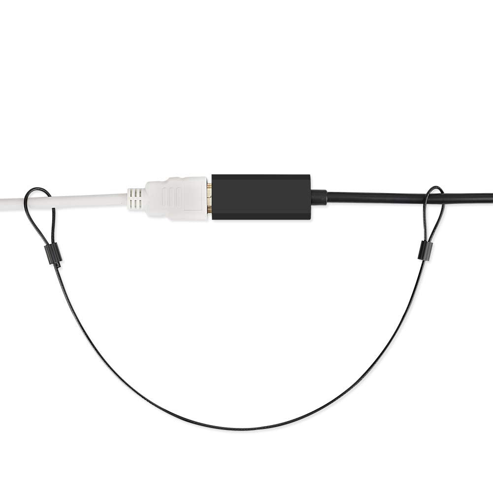 24 Pack Black 12 inch Cable Adapter Tether X1517