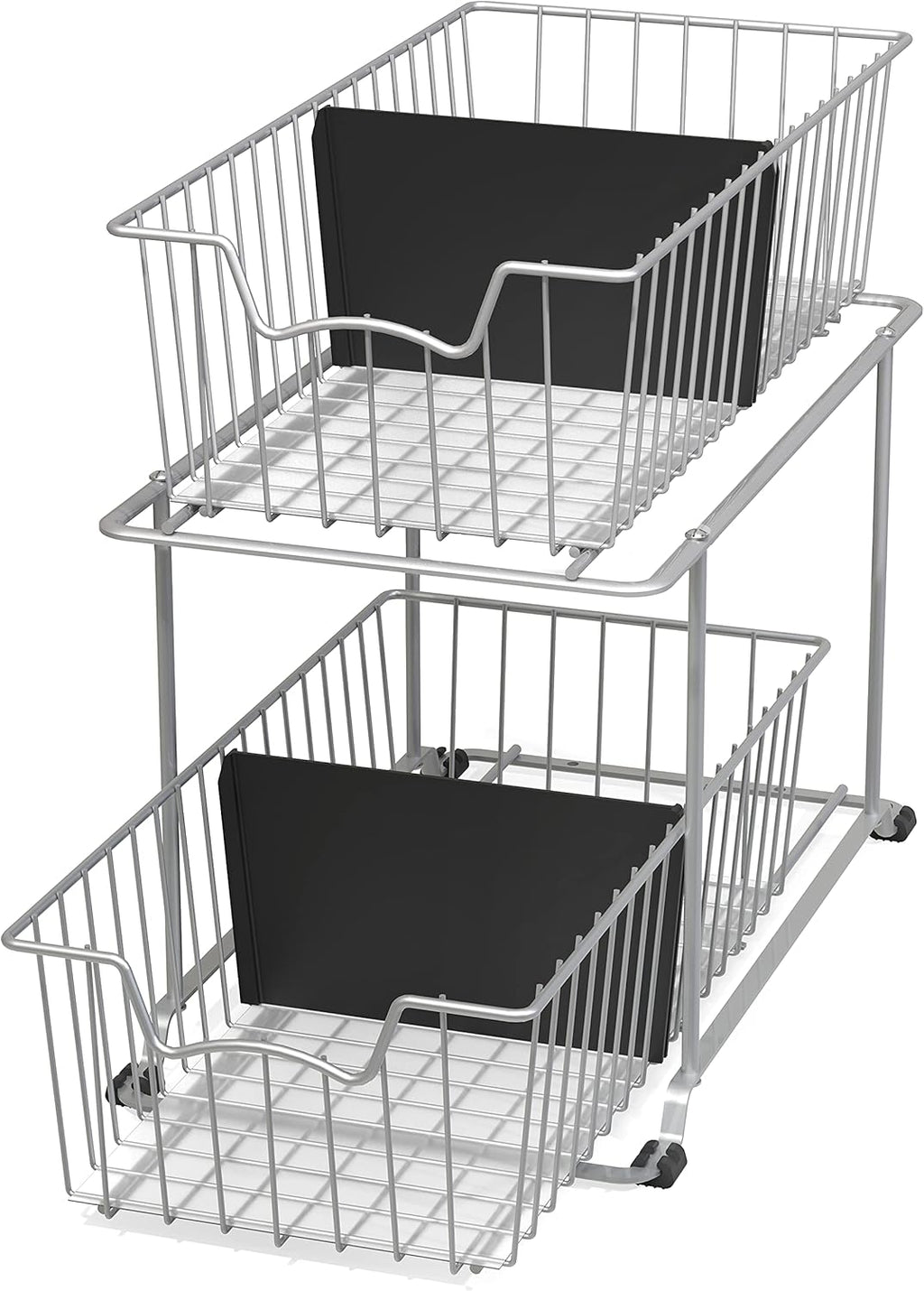 2 Tier Cabinet Wire Basket Drawer Organizer D634