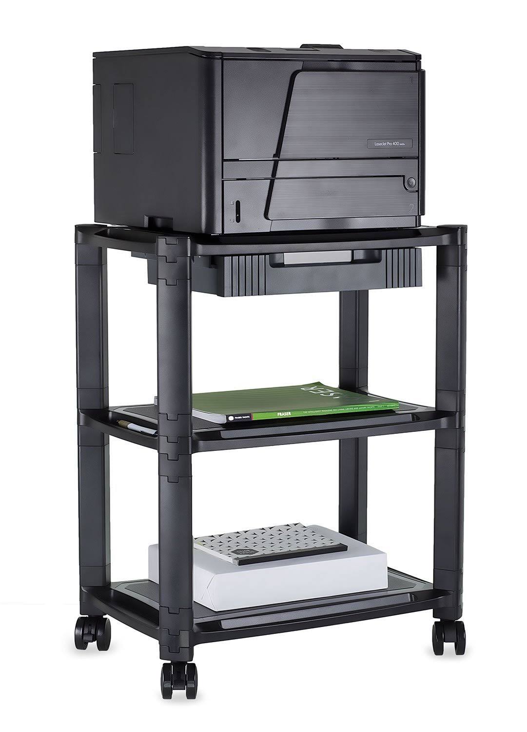 Printer Stand with Wheels and Drawer F719