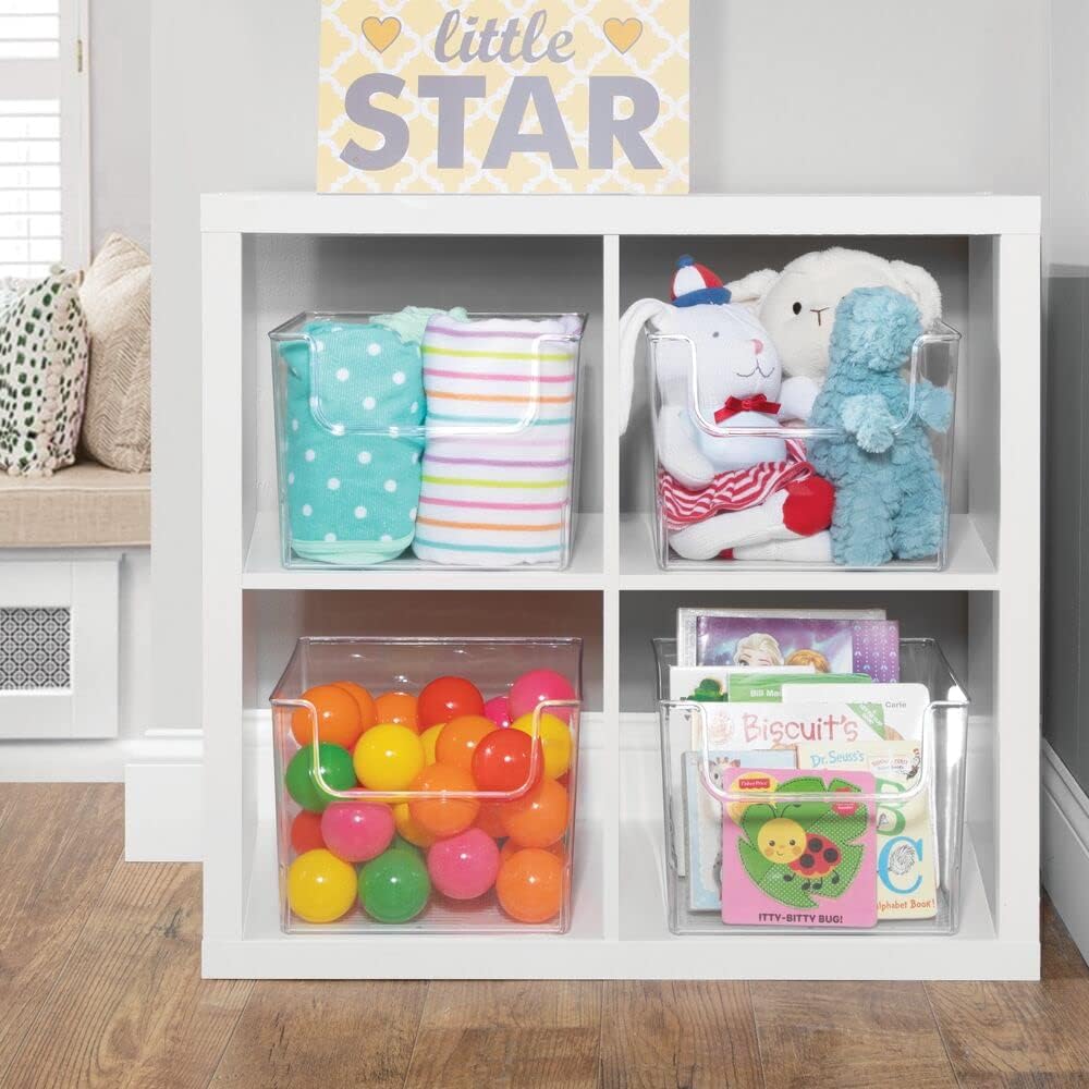 Clear Plastic Storage Organizer Bin 8 Pack D289