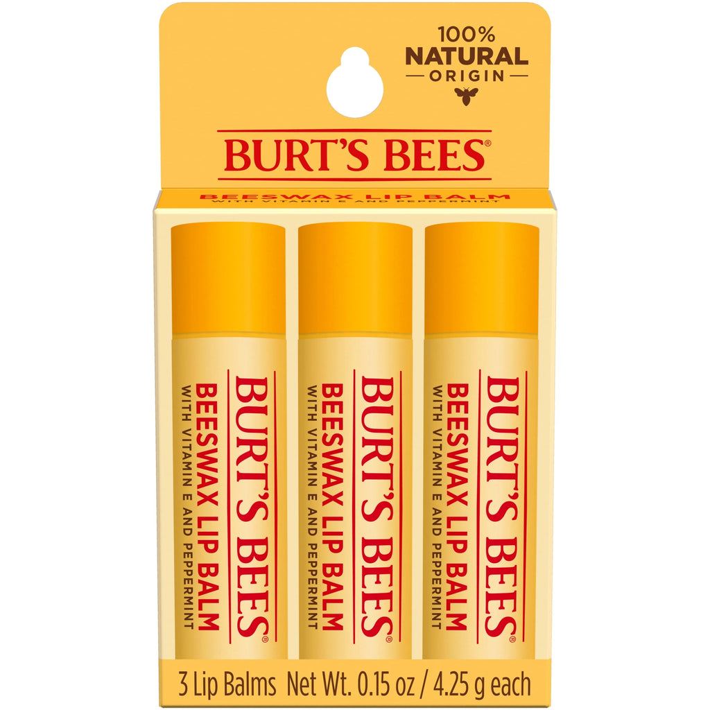 Moisturizing Lip Balm with Beeswax, 2 Tubes W58776