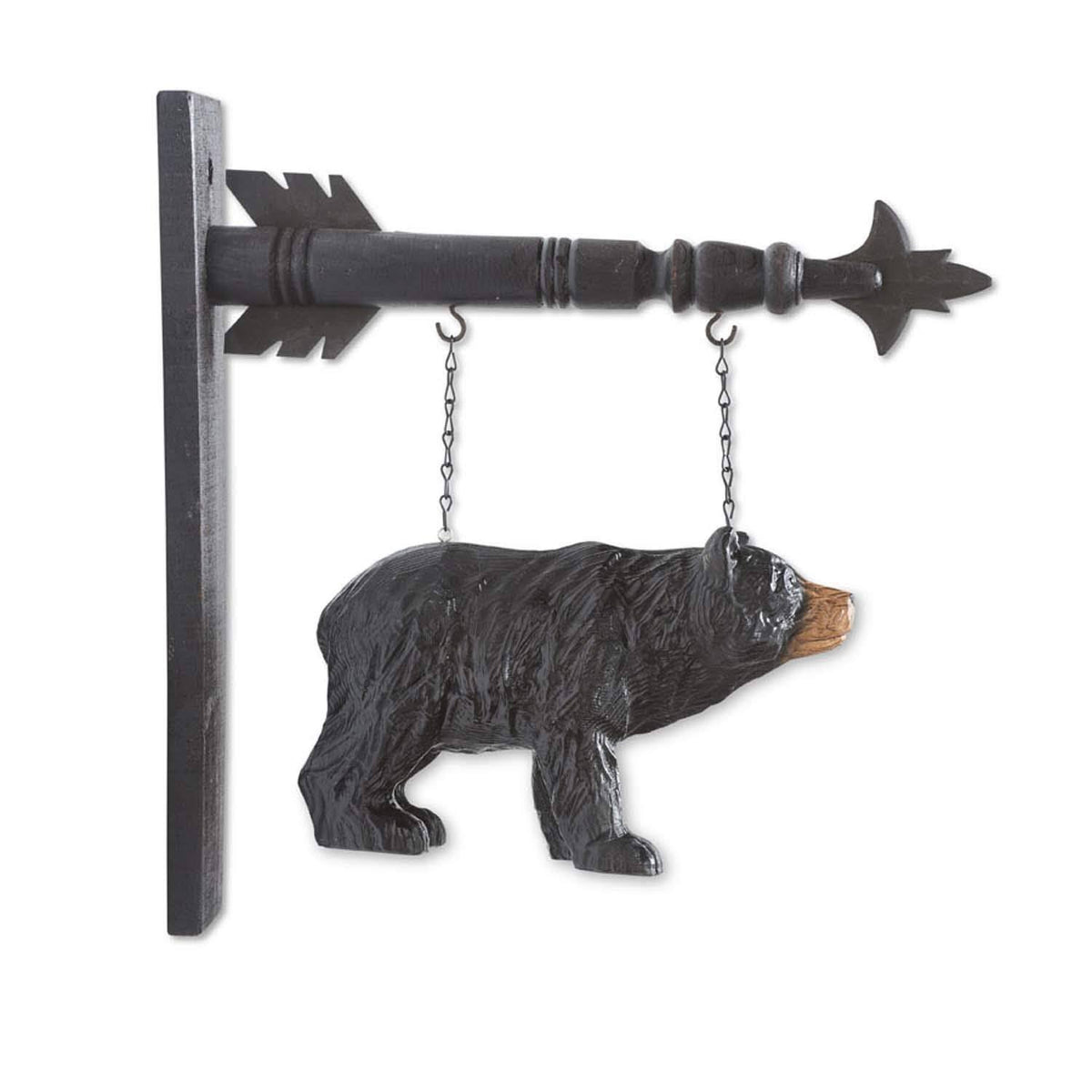 Black Resin Bear Arrow Replacement Sign M437