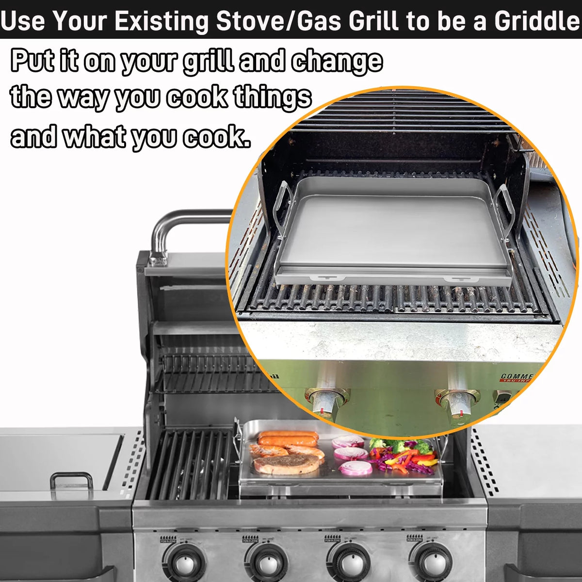 17 x 13 Flat Top Grill with Removable Grease Tray W64187