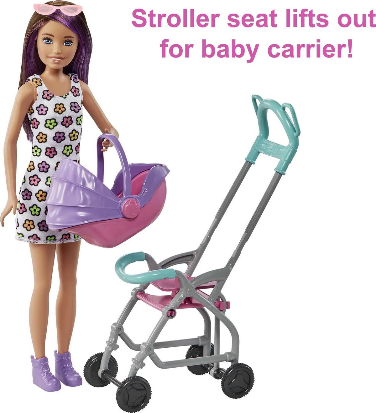 Stroller Playset with Dolls and 5 Accessories H659