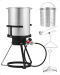 30QT Propane Turkey Fryer with Round Cooktop Kit A27103