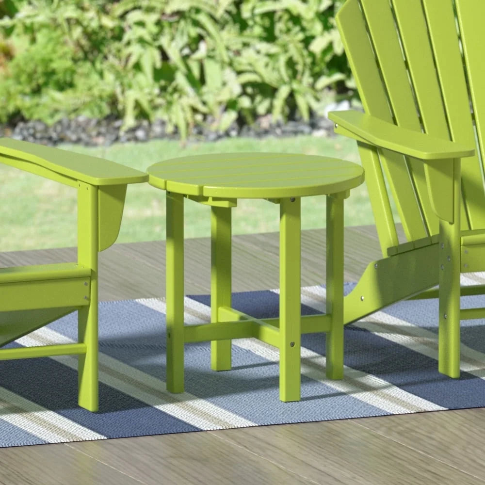 18 Inch Round Plastic Outdoor Patio Side Table T612