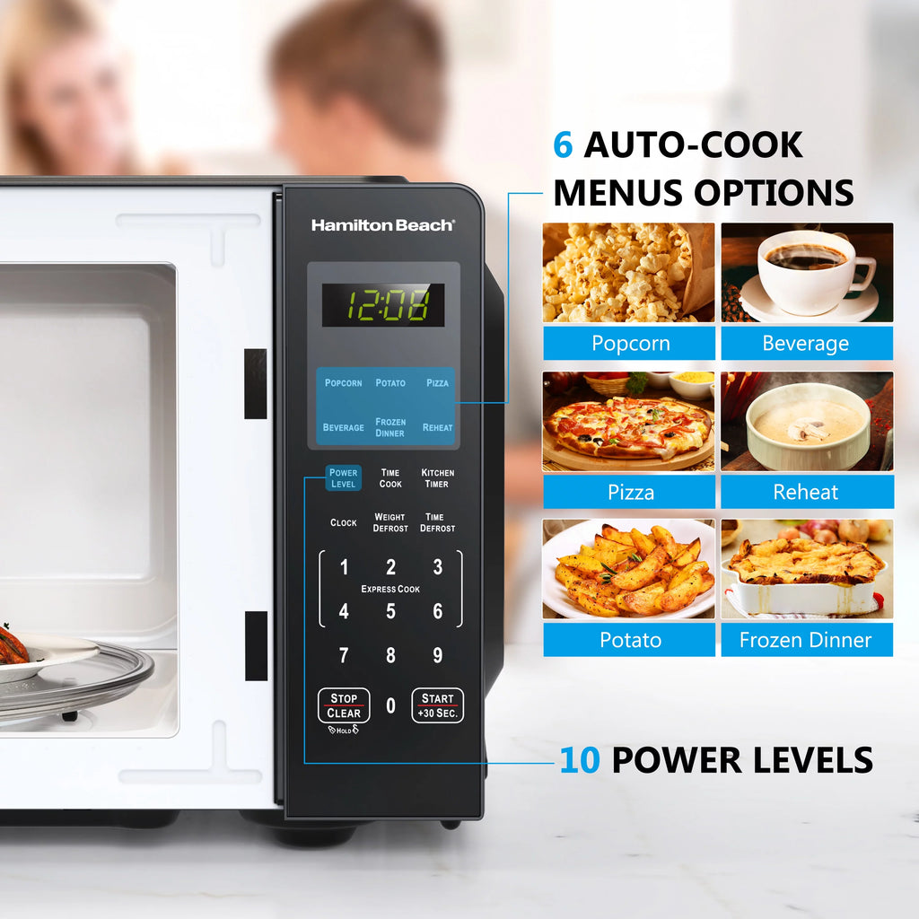 0.9 Cu ft 900 Watts Stainless Steel Countertop Microwave Oven W97579