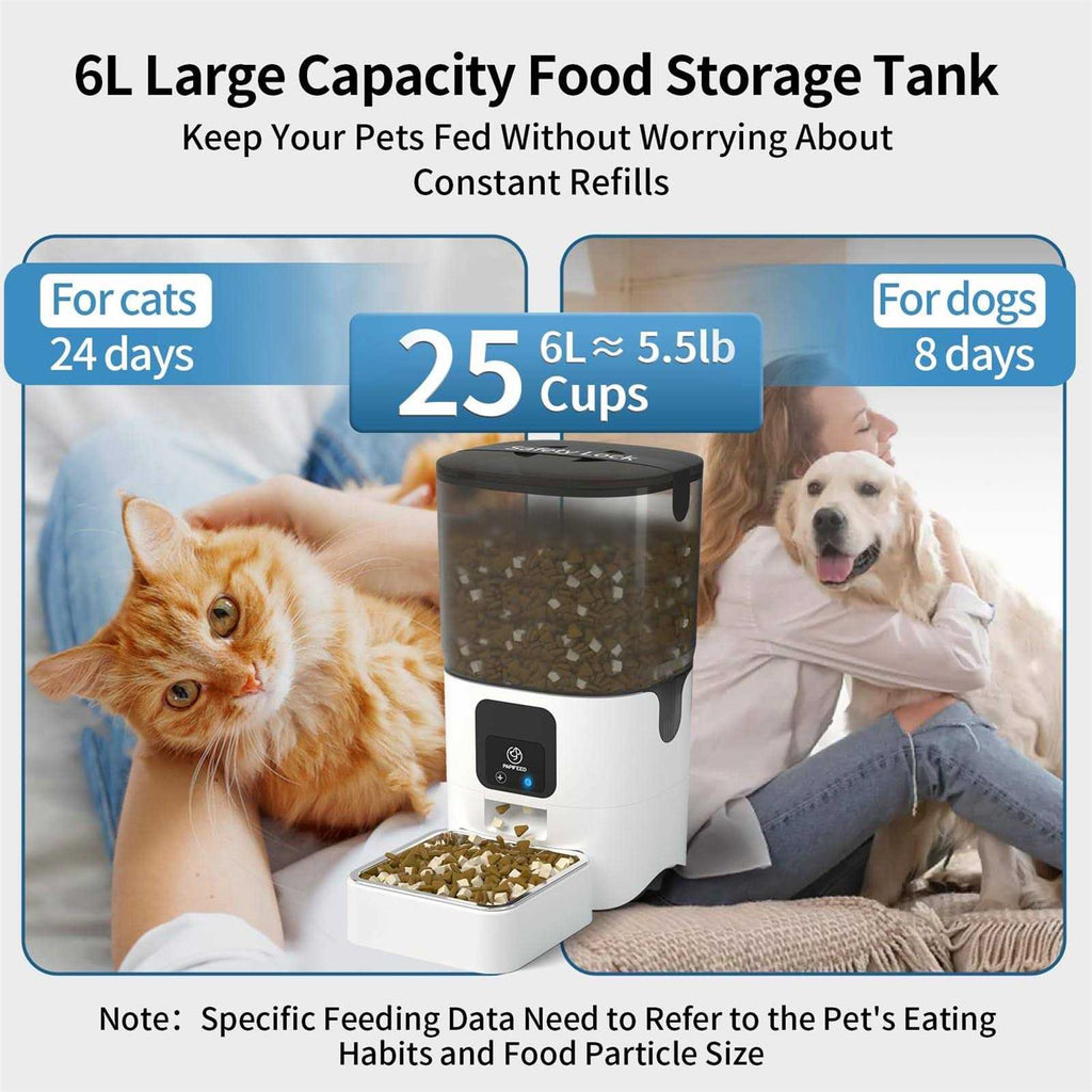 5G WiFi Automatic Cat Feeder with Slow Feeding Mode J8613