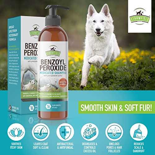 Benzoyl Peroxide Shampoo for Dogs & Cats K4214