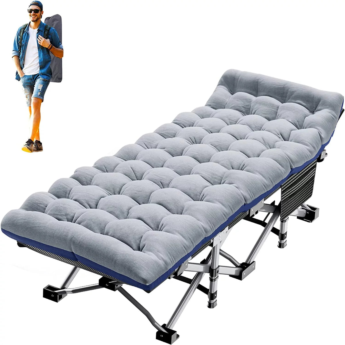 Folding Camping Cot with Carry Bag F5773