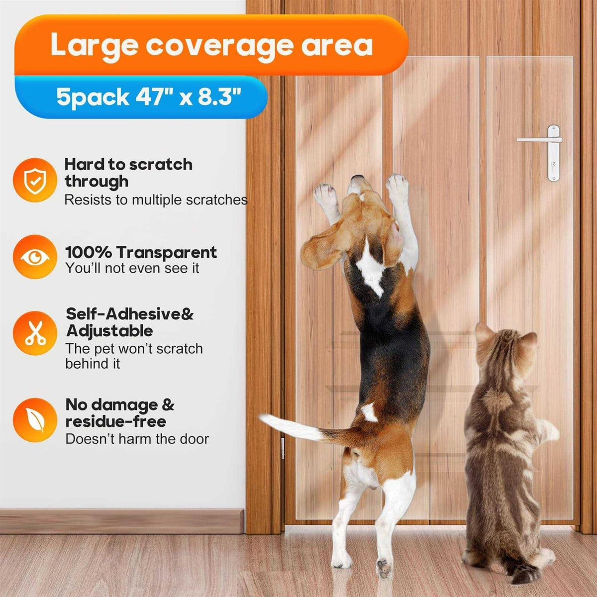 5-Pack Door Protector from Dog Scratching P497