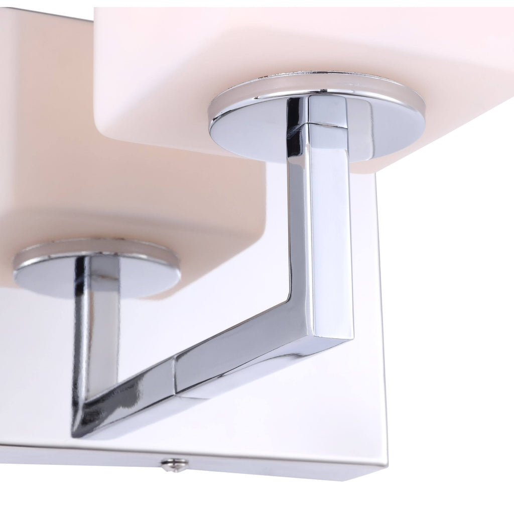 Chrome Opal Glass LED Bath Light Y540