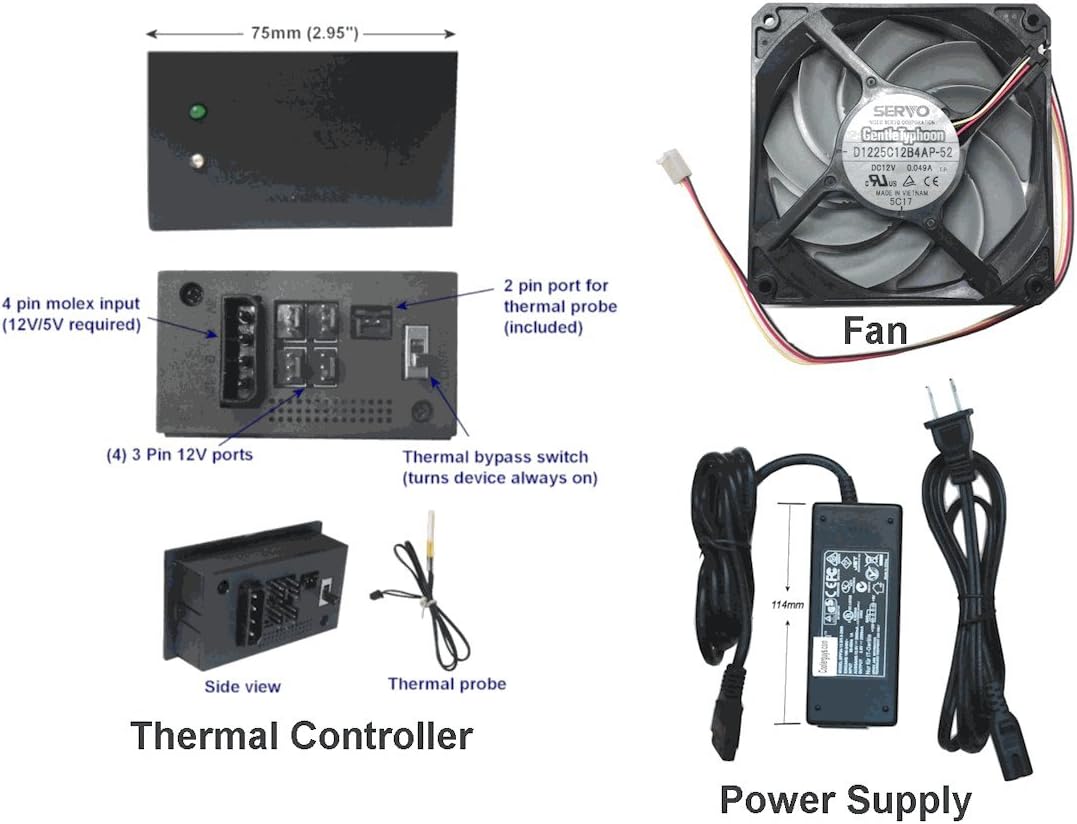 120mm AV Cabinet Cooler with Fans J720244