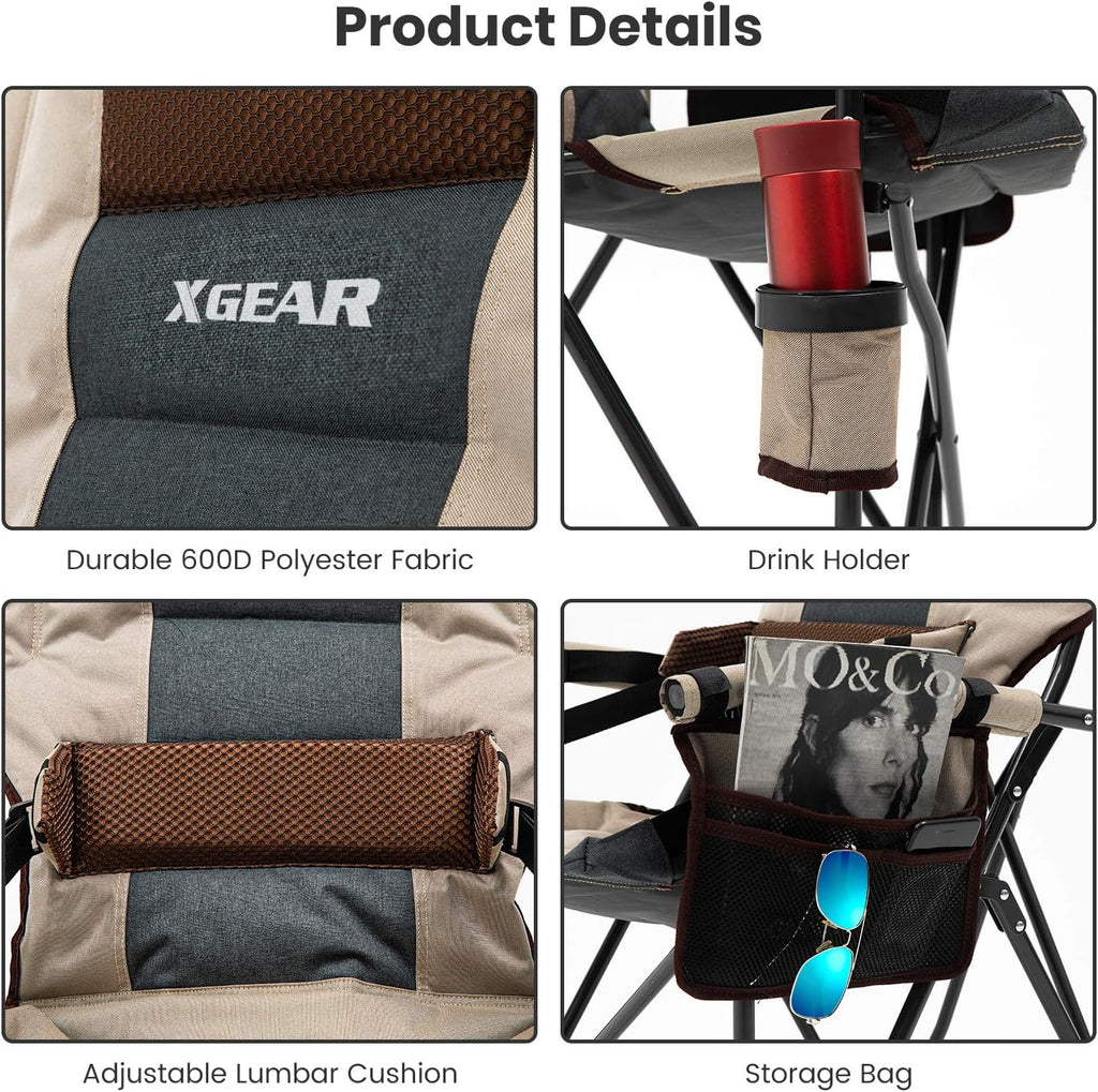 Folding Camp Chair with Lumbar Support N111