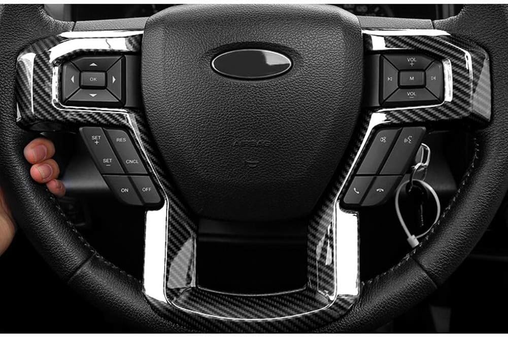 ABS Carbon Fiber Pattern Steering Wheel Trim Panel Cover Z79827