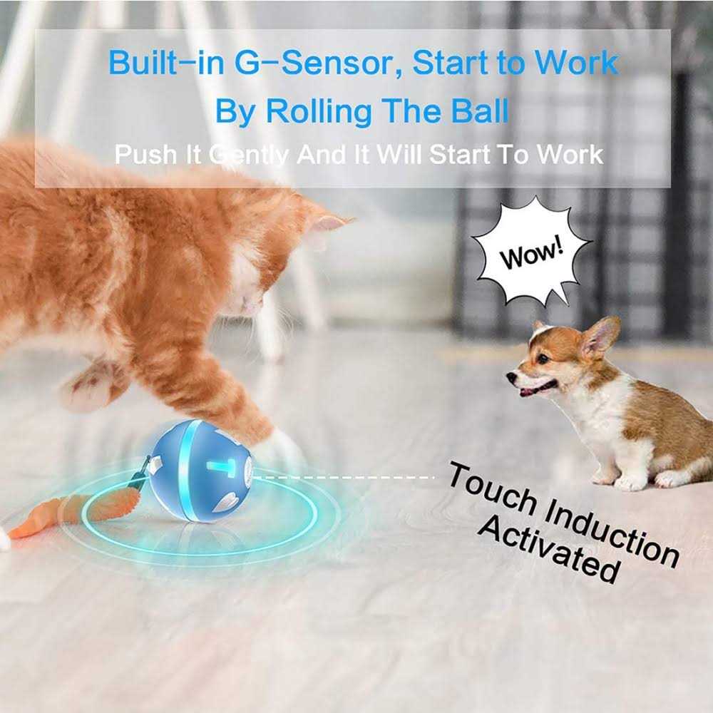 Interactive Durable Motion Activated Automatic Rolling Dog Ball Toys M25479
