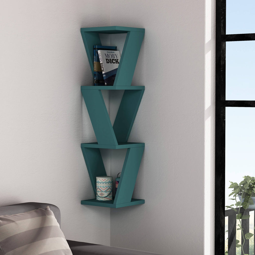 White Corner Wall Shelf G277153