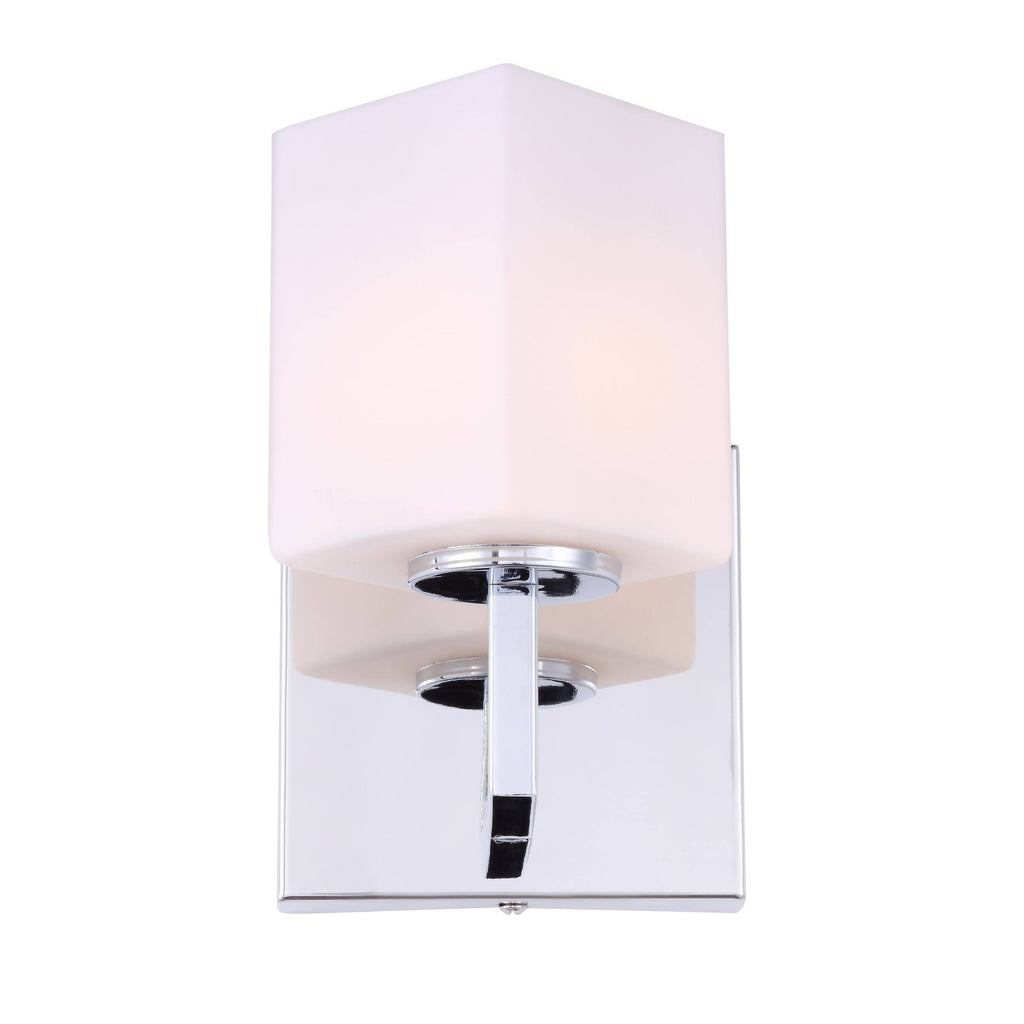 Chrome Opal Glass LED Bath Light Y540