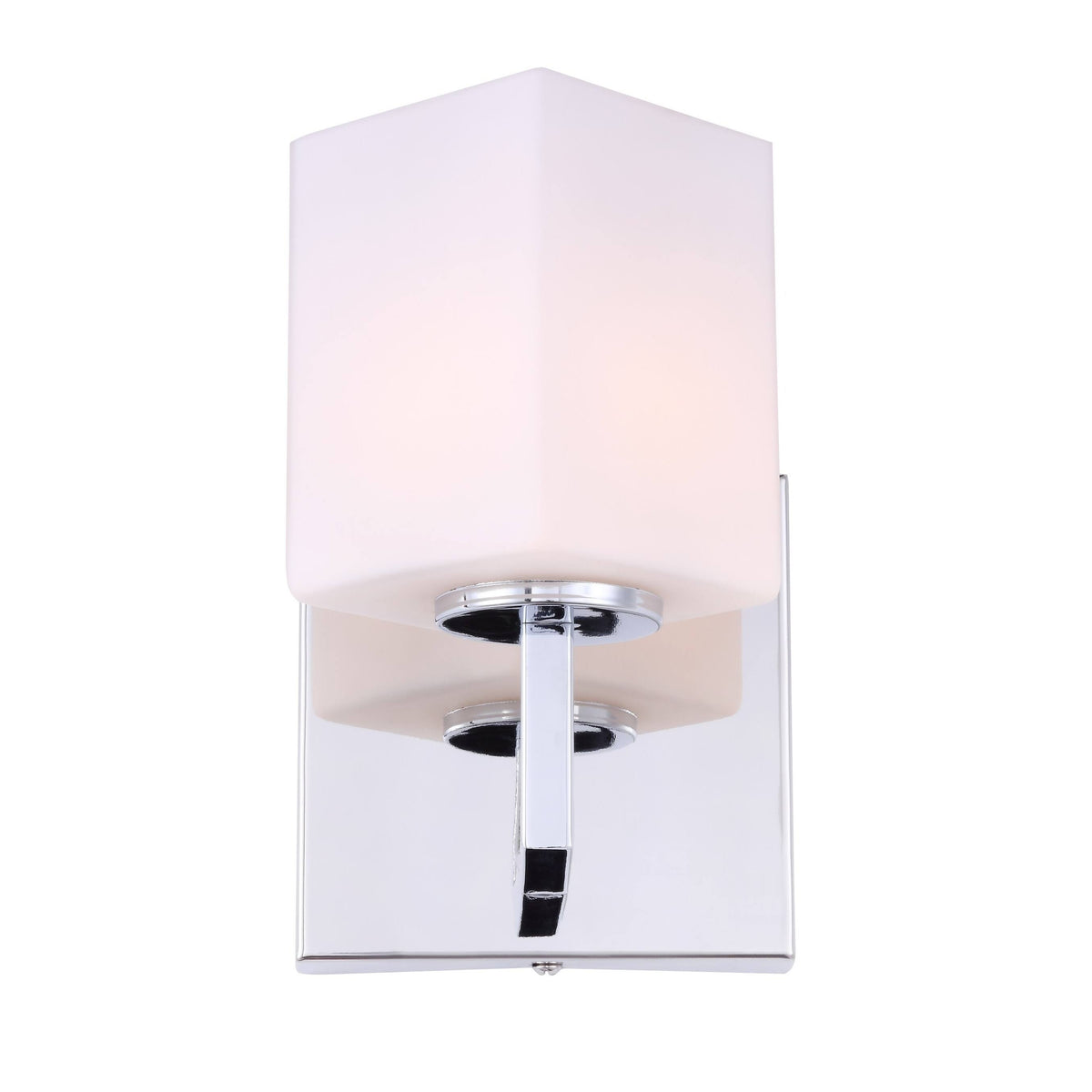 Chrome Opal Glass LED Bath Light Y540