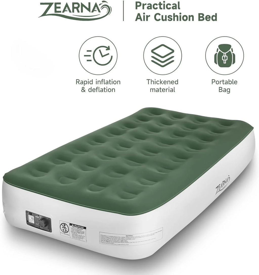 Twin Size Air Mattress with Built-in Pump B51748