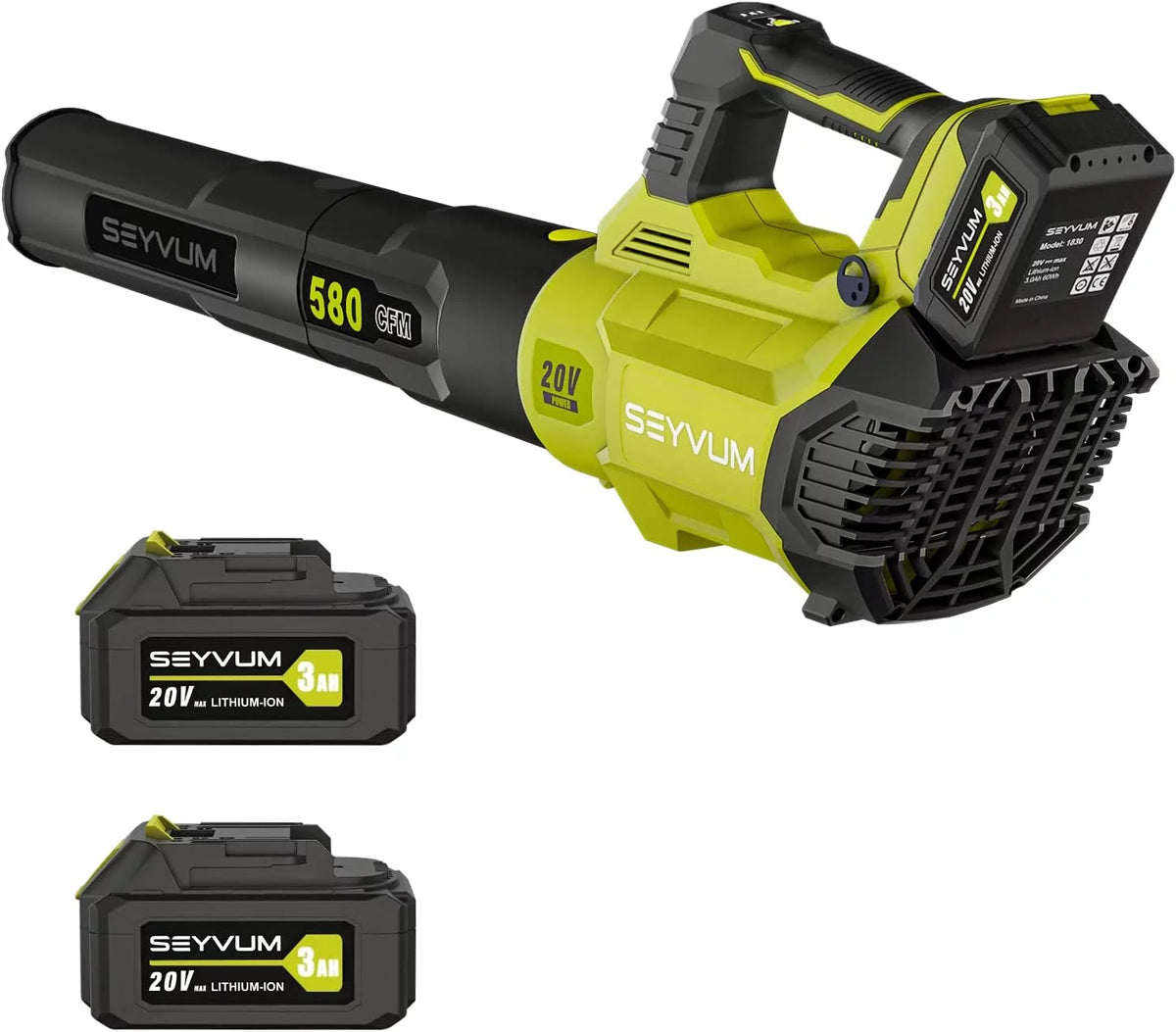580CFM 20V Cordless Leaf Blower with 4.0Ah Battery & Charger S90360