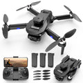 6K HD Camera Drone with 3 Batteries Black M395