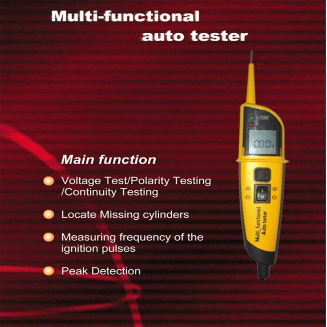12/24V Car Power Tester with LED Display A9642