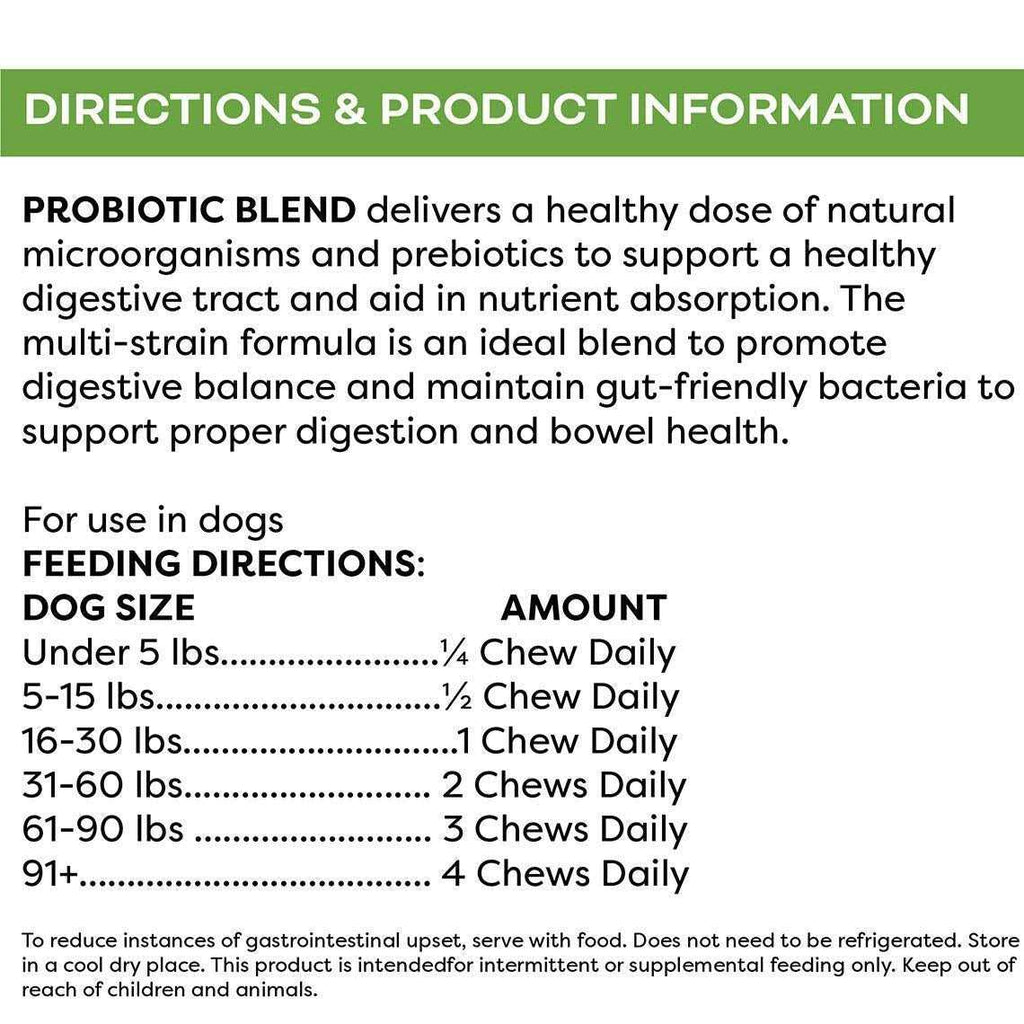 Probiotic Blend Digestive Support Soft Dog Chews A6582